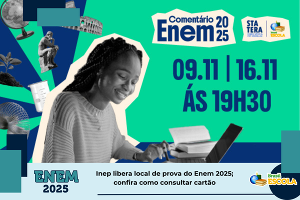 Aulão pós-Enem 2025 Foto do banner de divulgação. Texto: título da notícia.