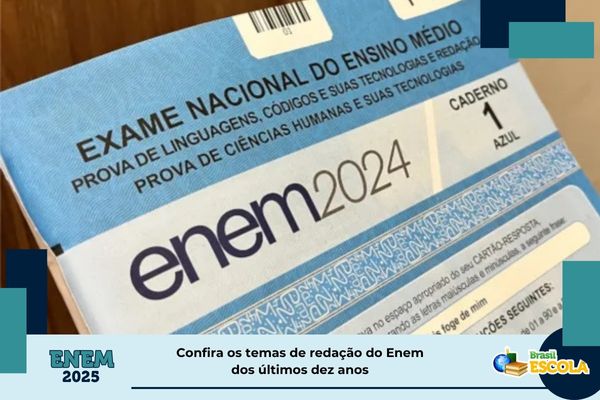 Caderno de provas do Enem 2024